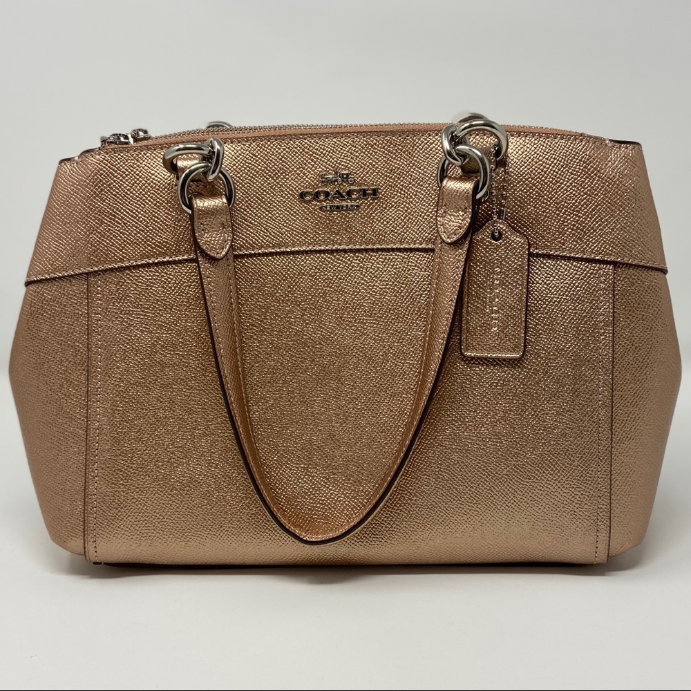 Coach mini Christie carryall metallic crossbody